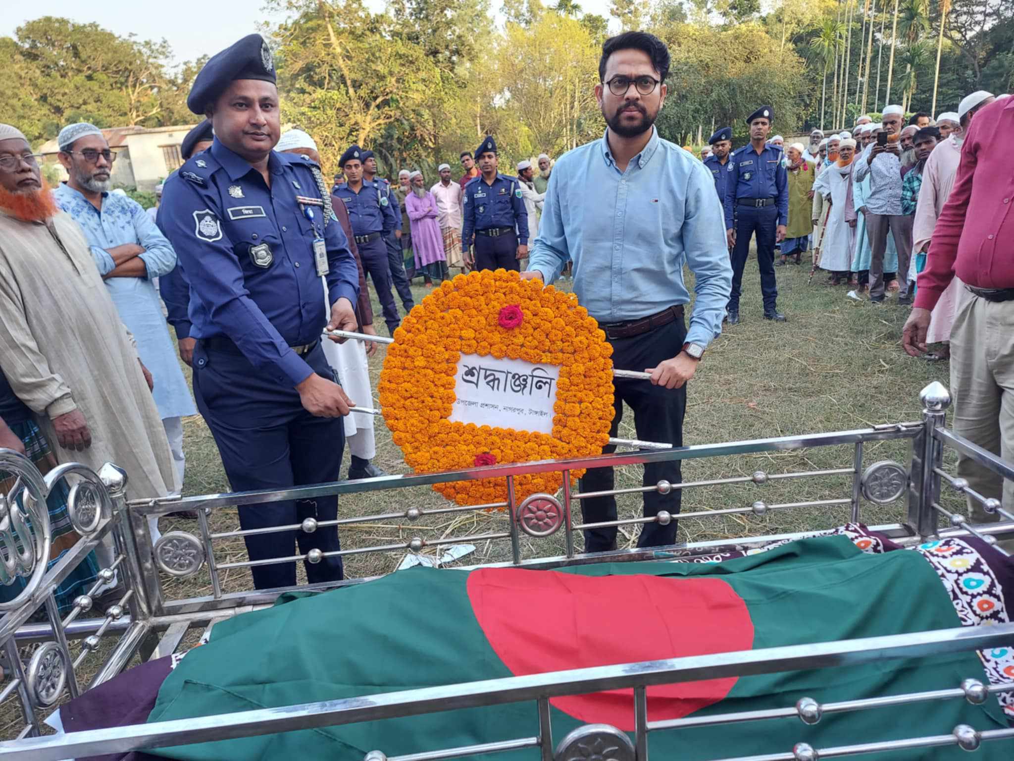 নাগরপুরে বীর মুক্তিযোদ্ধা আঃ মান্নান সরকার এর দাফন সম্পন্ন